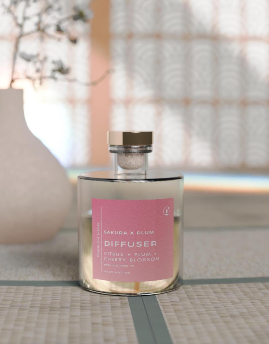 Sakura x Plum (4oz) Reed Diffuser