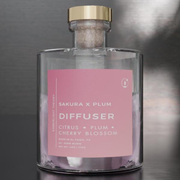 Sakura x Plum (4oz) Reed Diffuser - Image 2
