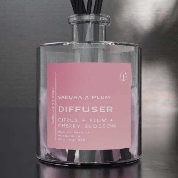 Sakura x Plum (4oz) Reed Diffuser - Image 3